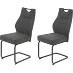 2er Set Schwingstuhl Linda II - Vintage Anthrazit