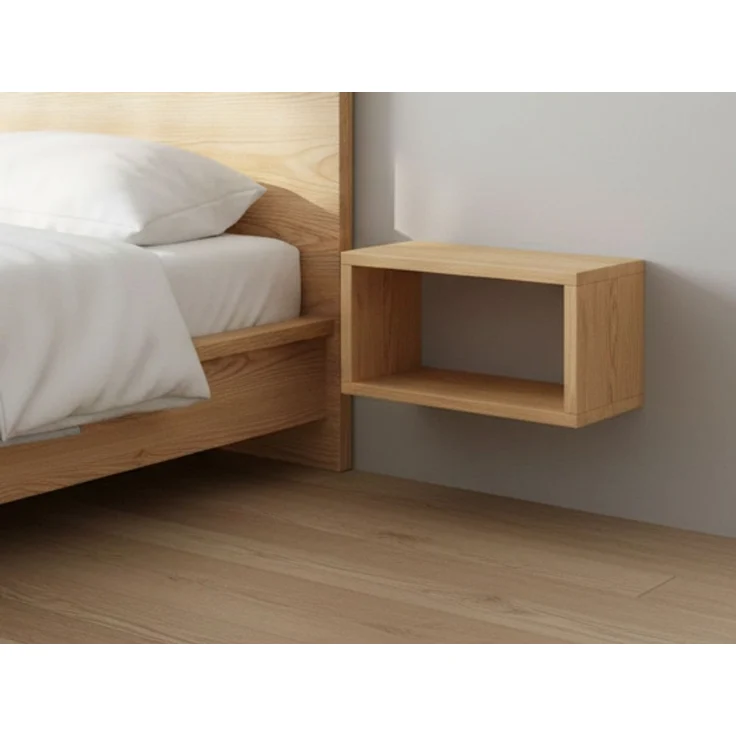 Wandablage schwebender Nachttisch Regal Ablage aus Buche Länge wählbar V-90.84-53Einzelartikel – Bild 6
