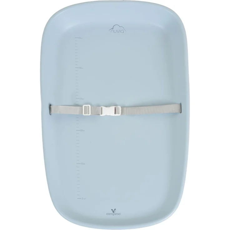 Cangaroo Wickelauflage Nuvia tragbar Gurt Messskala EVA-Material Rückenlehne blau – Bild 2