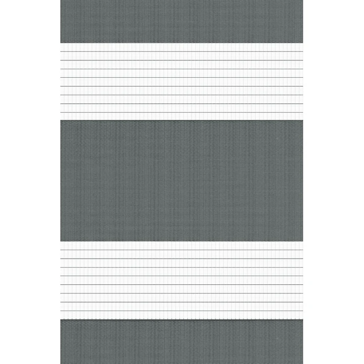 Qualitätsdoppelrollo mit Klemmträgern (B x H) 110cm x 150cm in grau/anthrazit, zum Klemmen und Schrauben – Bild 2