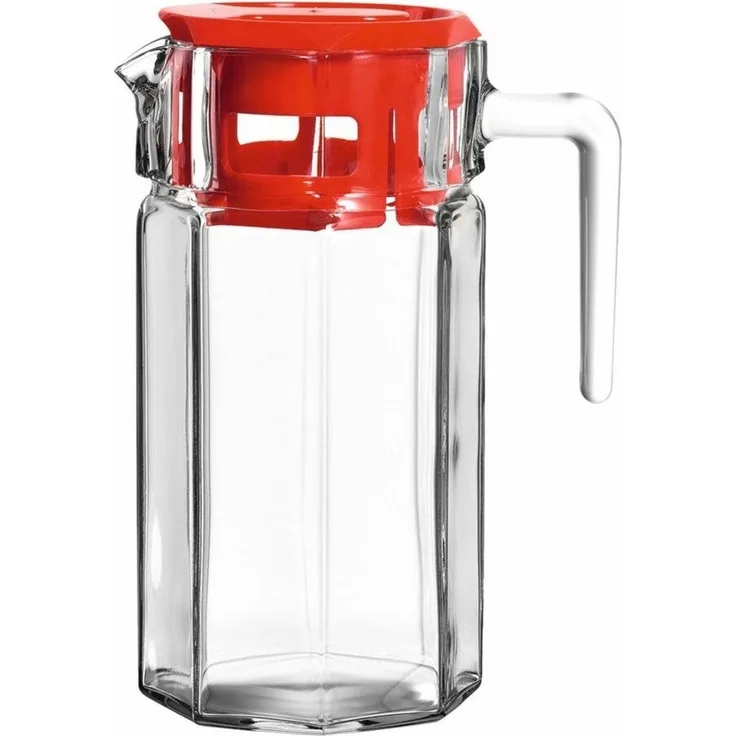 montana: :carré Krug, Wasserkrug, Karaffe, Wasserkaraffe, Glaskrug, Glas, 1. 2 L, 085122