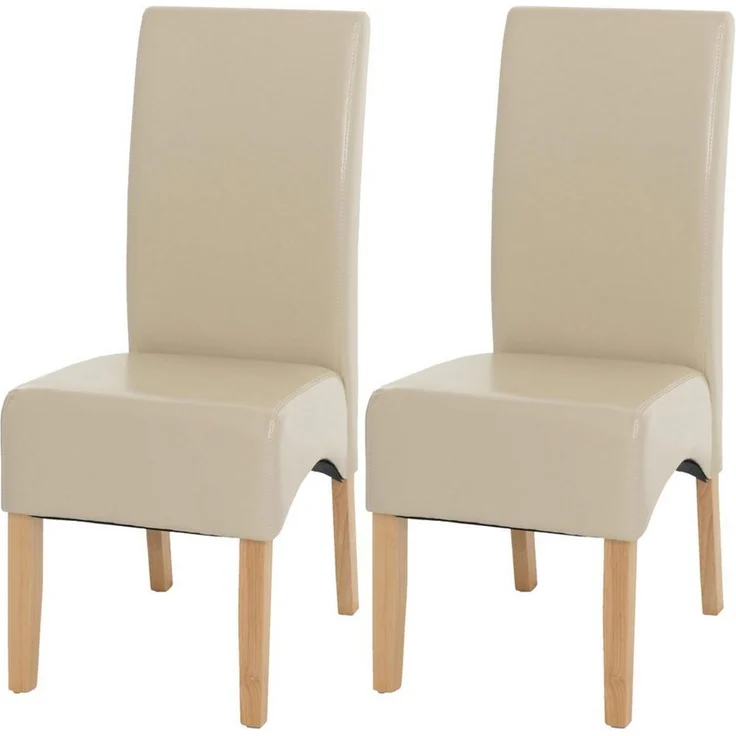 MCW Esszimmerstuhl Crotone-2 (Set, 2 St), 2er-Set, Abgerundete Ecken + Kanten, ca. 150 kg belastbar, gepolstert – Bild 1