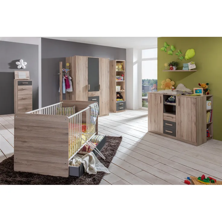 Babyzimmer-Komplettset >Canton< in San Remo Eiche