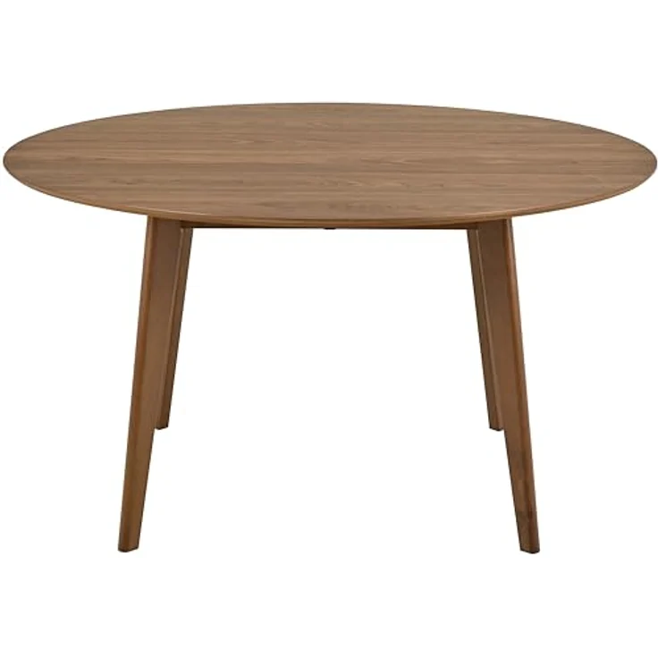 AC Design Furniture Roxanne rund Esstisch, Tischplatte matt Walnuss UV Lackiert Funier, Gestell Walnuss gebeizt SH Lack Rubberwood, Ø140x76 cm – Bild 5
