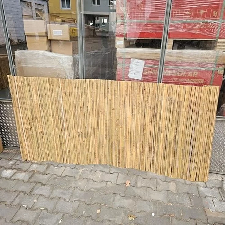 Coradoma Bambusmatte Sichtschutz 115x300cm Sichtschutzmatte aus karbonisiertem Bambus für Balkon, Garten und Terrasse, natürlicher Zaun Balkonsichtschutz Lärmschutz Windschutz – Bild 9