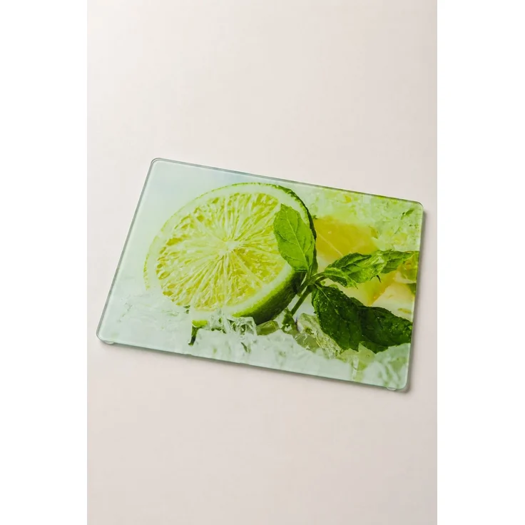 Hermia Concept 'Cms - 1040 - Lemon' Glasschneidebrett, Mehrfarbig, 35 x 25 x 0,4 cm – Bild 2