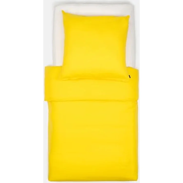 Brielle Bettwäsche Renforcé Set aus 100% Baumwolle - 135x200 cm - Gelb/Blau/Schwarz/Grau, 2 teilig, Mit Reißverschluss, 100% Baumwolle – Bild 2