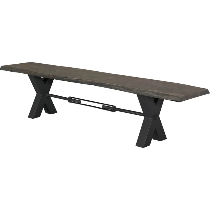 Bank Akazie 180x38x46 grau lackiert IRON LABEL #146 – Bild 1