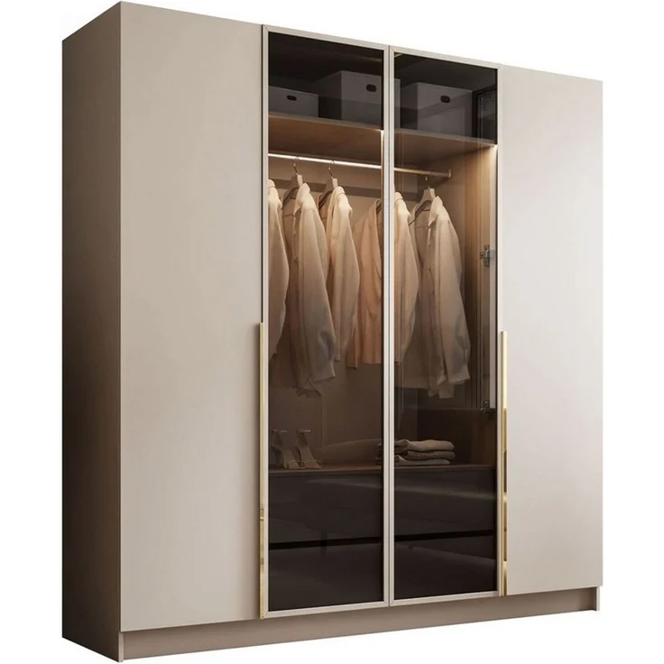 Lookway Kleiderschrank mit Glasfront ATRIUM II 200x57x210 cm – Bild 1