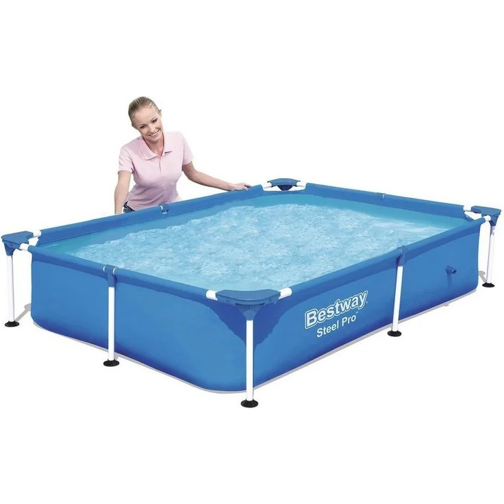 Bestway 1200 l Gerahmter Pool Stahlrahmen Blau 221x150 cm, 3 kg
