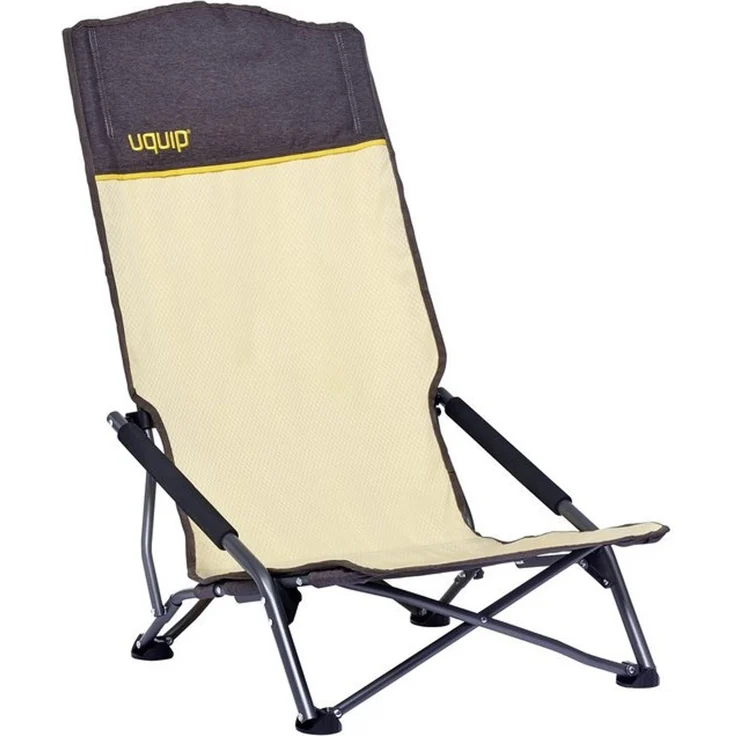 Uquip Strandstuhl Sandy XL Campingstuhl Faltstuhl Klappstuhl Stahl Faltbar 120kg Sand – Bild 4