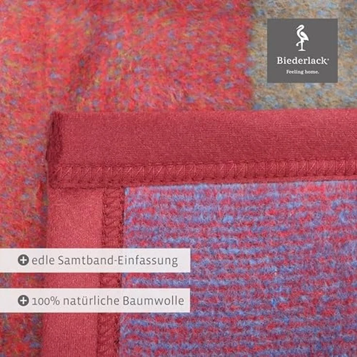 Wohndecke Colourmix, bunt karierte Sofadecke aus 100% Baumwolle in 150x200 cm, Biederlack, Made in Germany – Bild 6