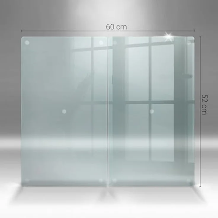 Tulup Schneidebrett Transparent Küchenbrett Servierbretter, (2-St), Gummifüße – Bild 6