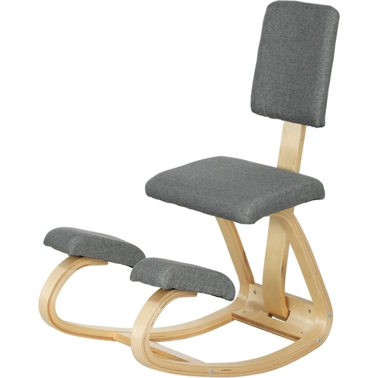 Ergonomischer Kniestuhl, Kniehocker Gesundheitsstuhl für Zuhause, Büro, Meditation Grau--Herde--84x51x93cm--YOUDENOVA – Bild 1