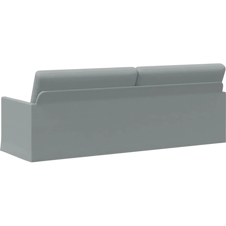 vidaXL 3-Sitzer Sofa Hellgrau 220 x 81 x 82 cm Stoff 42041139 – Bild 4