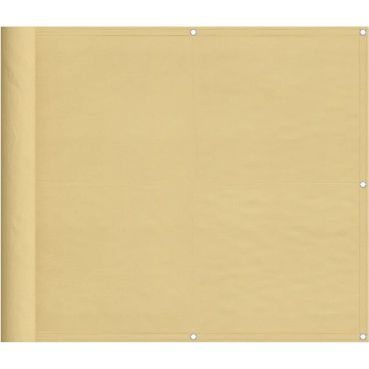 vidaXL Balkonsichtschutz Sandfarben 90x300 cm 100 % Polyester-Oxford 4000028 – Bild 5