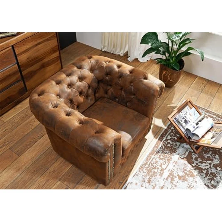 Sessel 94x86x72 braun CHESTERFIELD – Bild 2