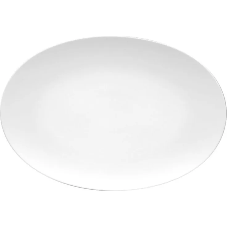 Platte 38 cm TAC Gropius Weiss Rosenthal Studio Line Servierplatte - Mikrowelle geeignet, Spülmaschinenfest