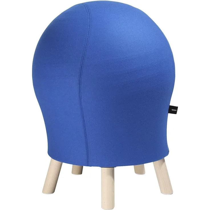 Topstar Hocker Sitness 5 Alpine blau in edler Filzoptik - Stuhl mit Sitzball-Effekt
