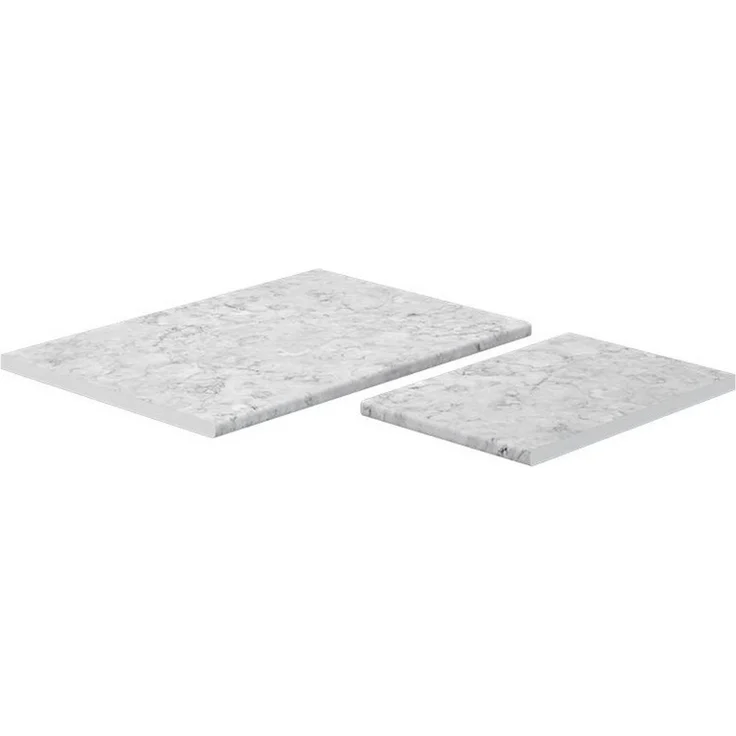 Vicco Unterschrank R-Line, Marmor Weiß, 114 cm (passend für 87x87 Eckschrank) (2-St) – Bild 1