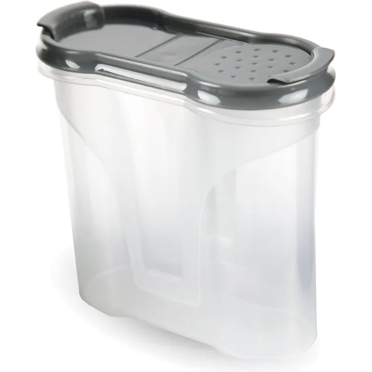 Gewürzdosen 300ml ( 1er Pack - Anthrazit ) Aufbewahrungsboxen für Gewürze - Luftdichte Schüttdose aus BPA freien Kunststoff, Vorratsdose mit Deckel