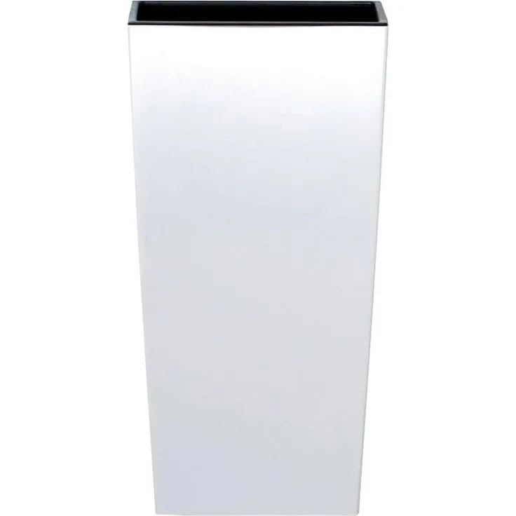 Thats Shopping Blumentopf Hochglanz Übertopf Blumen Pflanzen Kübel Blumenkübel Eckig Kunststoff 425cm Weiss