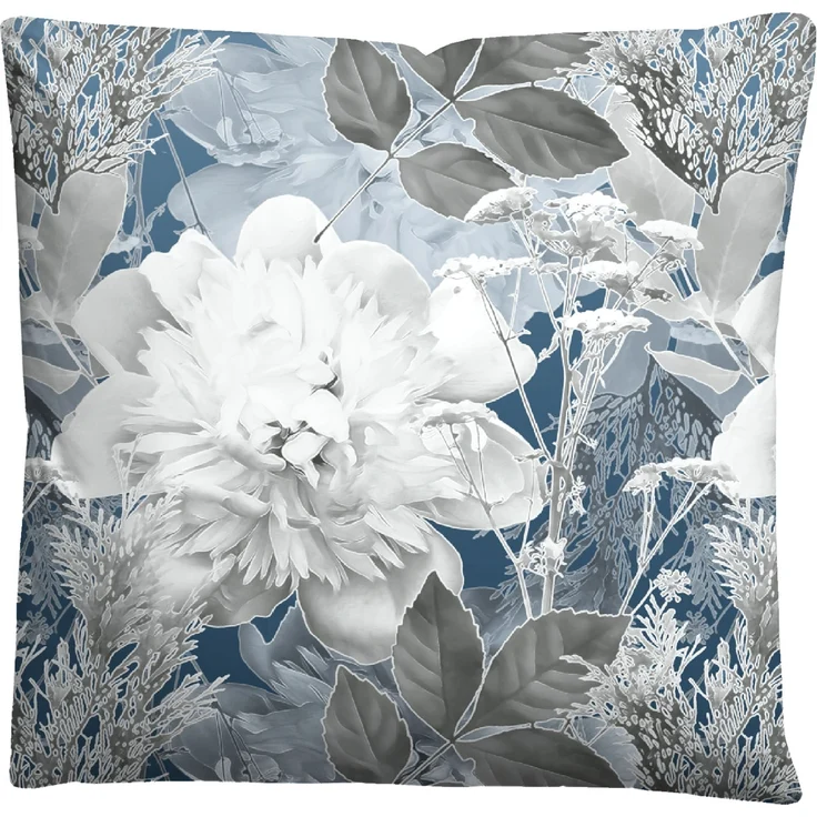 Traumhaft schlafen - Castell - Markenbettwäsche Thermo-Fleece Bettwäsche 0360442 BLUME GROß, eisblau, 1x 155x220 cm + 1x 80x80 cm – Bild 3
