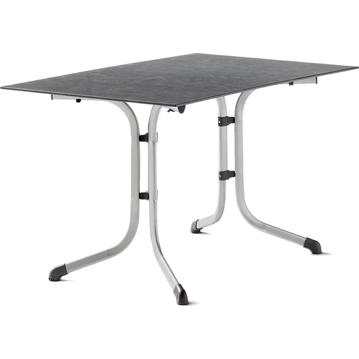 Klapptisch >Boulevard< in Schiefer anthrazit, Polytec® - 120x73x80cm (BxHxT)