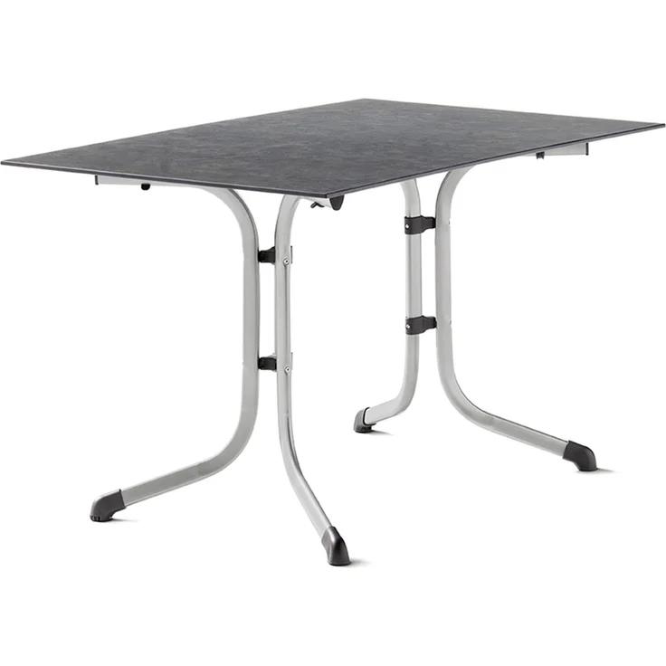 Klapptisch >Boulevard< in Schiefer anthrazit, Polytec® - 120x73x80cm (BxHxT) – Bild 1