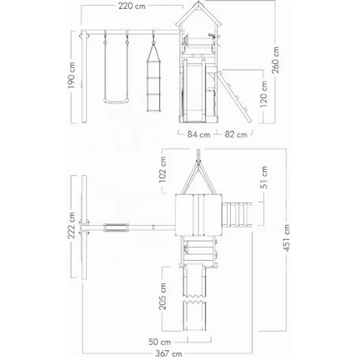 Wickey Spielturm SeaFlyer, Maritimer Kinderkletterturm in Schiffsoptik mit 10 Jahren Garantie, inkl. Wellenrutsche und integrierten Sandkasten – Bild 4