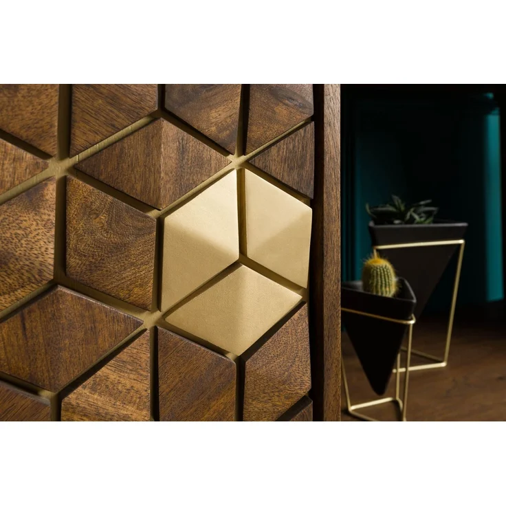 Regal Mango 130x40x142,5 braun geölt DIAMOND #219 – Bild 5