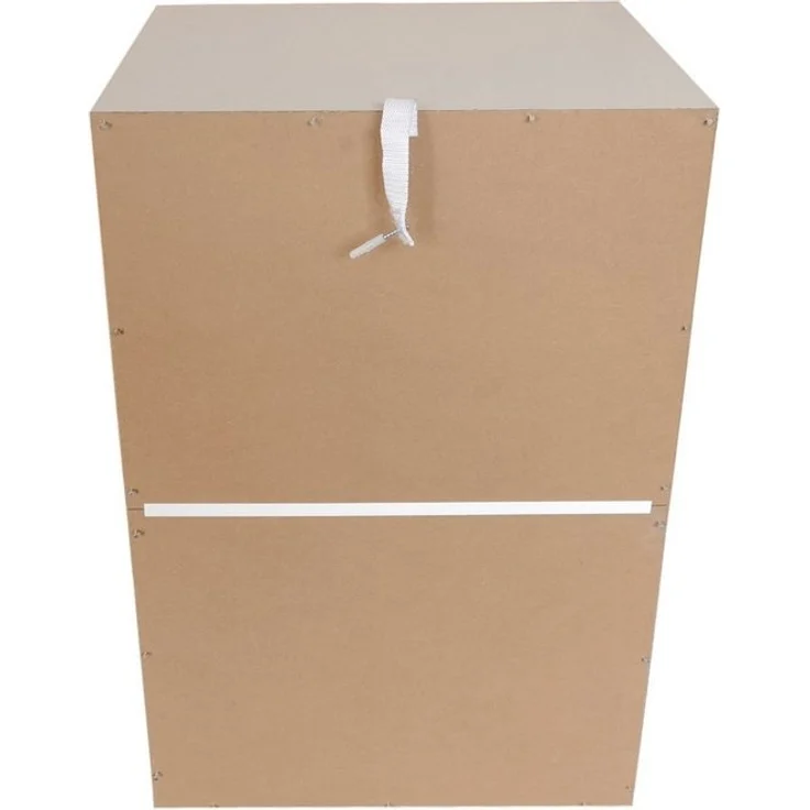 HTI-Living Nachtschrank Nachtkommode 4 Schubladen Nina Weiß (Stück, 1-St, 1 Nachtschrank) Nachtschrank Nachttisch – Bild 3