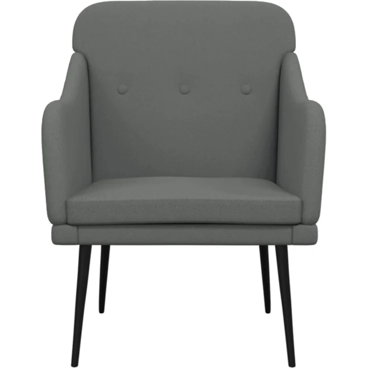 Sessel wohnzimmer, Relaxsessel Dunkelgrau 63x76x80 cm Stoff – Bild 3