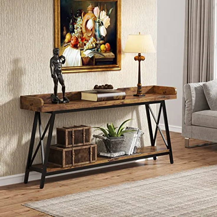 LITTLE TREE 70,9 Zoll Langer Konsolentisch hinter dem Sofa, schmaler Flurtisch – Bild 6
