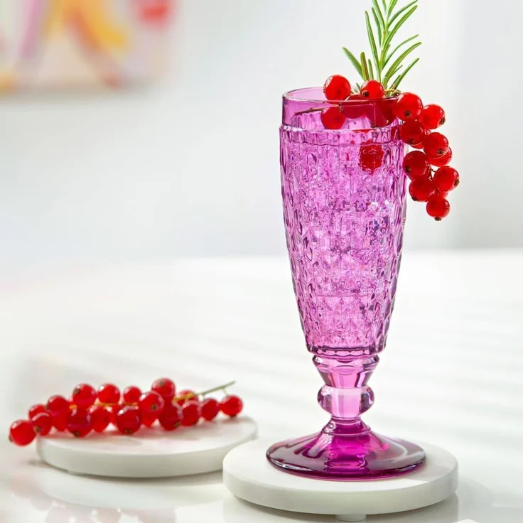 Villeroy & Boch Boston Coloured Sektglas 145 ml Berry 4er Set – Bild 2
