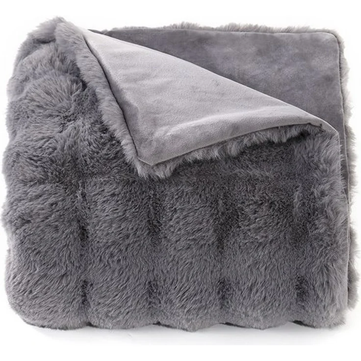 Wohndecke Kunstfelldecke Weiche Kuscheldecke Felloptik 150x200cm Kunstfell Decke, Elegear, Kuscheldecke Fell Bubble Decke Kaninchenfell Decke für Couch Bett Sofa – Bild 4