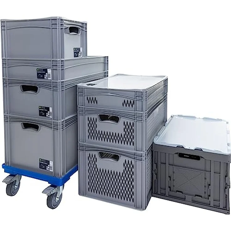 Surplus Eurobox B 60 x 40 x 12 cm Lagerkiste Transportbox Kunststoffbox Lagerbox – Bild 3