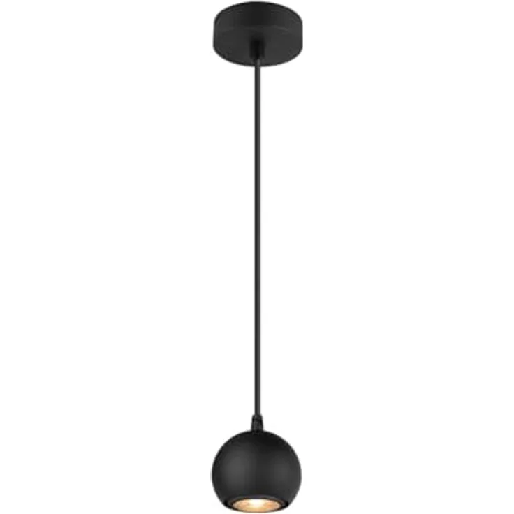 SLV LIGHT EYE 90, Pendelleuchte GU10, 1x max. 6W, Pendellänge 150cm, matt schwarz