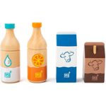 Small Foot - Spielzeug Lebensmittel Frischgetränke Holz Junior 4-teilig