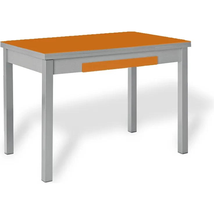 ASTIMESA Alas Cristal Küchentisch, Metall, Orange, 90x50 cm
