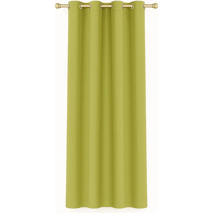 Bestlivings Blickdichte, Gardine mit Ösen, in vielen Größen und Farben Grün 140x175 cm – Bild 1