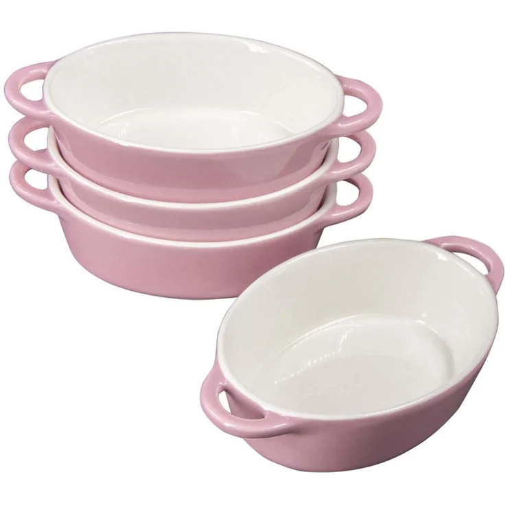 KVOTA Auflaufform 4-er Set oval 300ml MINI je 1 Portion, Keramik, Hochwertige Keramik – Bild 3