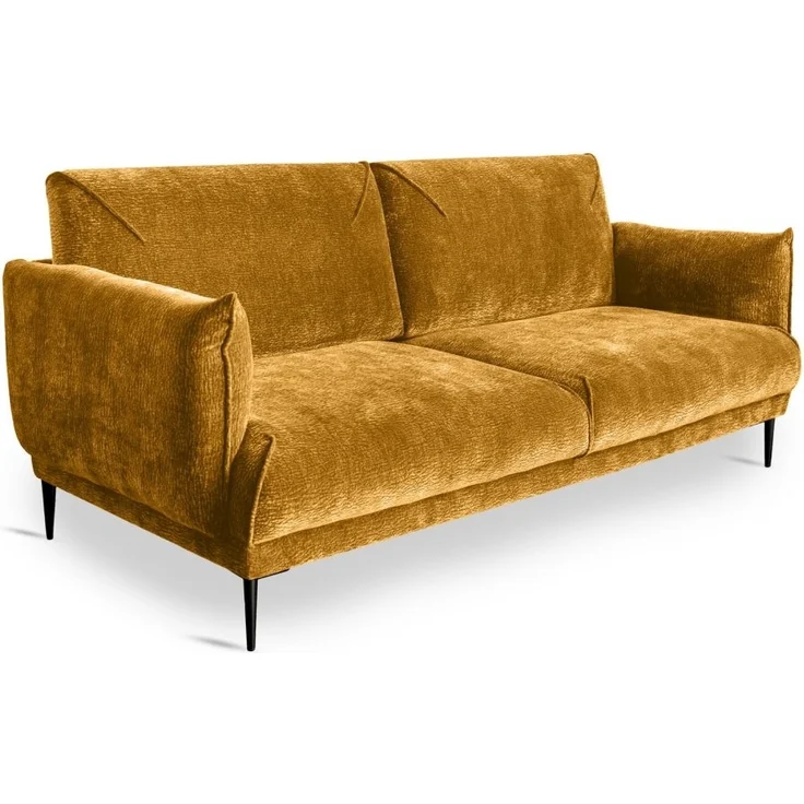 Sofa Designersofa MADISON 2-Sitzer in Stoff Dress Me Senfgelb – Bild 2