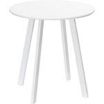 HOMCOM Esstisch Runder Küchentisch für 2 Personen (Rundtisch, 1-St, Esszimmertisch), Weiß Ø72 x 75cm