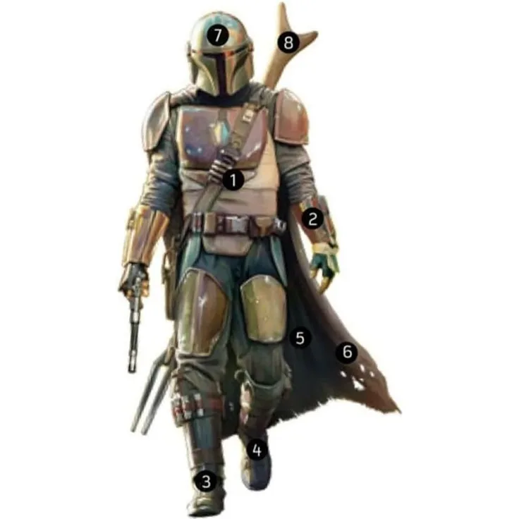 Star Wars Mandalorian Riesen-Wandaufkleber