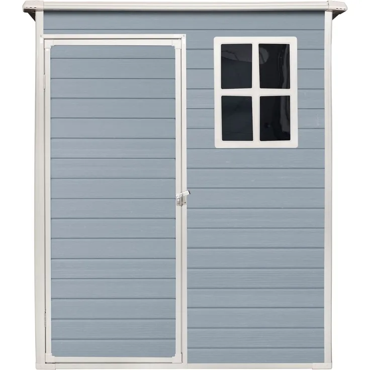 osoltus 'Lönneberga' Gartenhaus, 1,5m², Kunststoff Grau, 96 x 157 cm