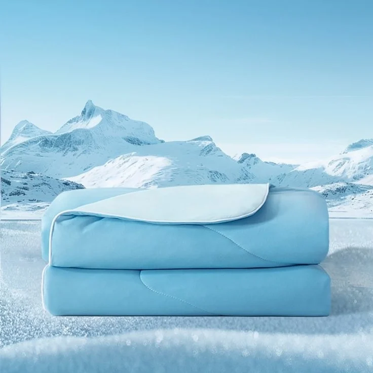 Elemuse Sommerbettdecke Kühldecke Sommerdecke, Selbstkühlende Atmungsaktive Extraleicht Decke, Füllung: 30% Lenzing Tencel und 70% Polyester (63% Polyester und 37% SORONA), Kühlfaser Wohndecke für Sommer, OEKO-TEX® – Bild 4