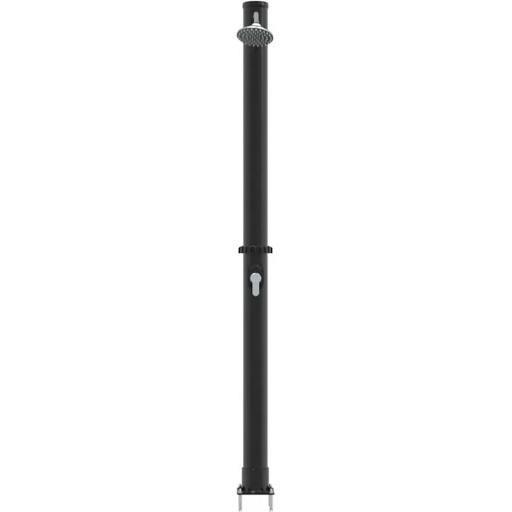 vidaXL Außen Solardusche Schwarz 217 cm PVC und Aluminium 42003411 – Bild 6