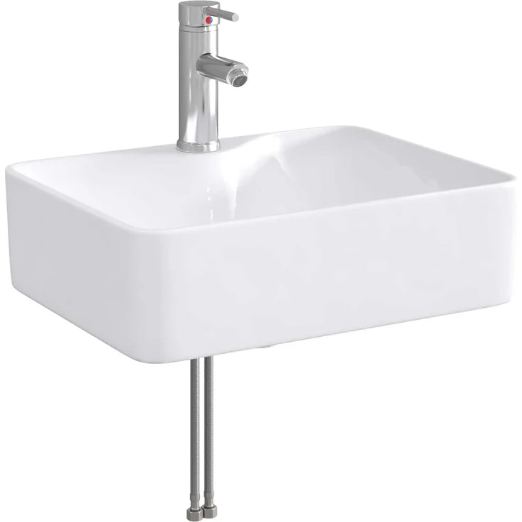 vidaXL Wandmontierter Waschbeckenunterschrank Sonoma-Eiche 3404384 – Bild 5