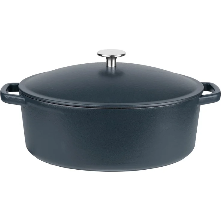 GSW Kochtopf Gusseisen Kochtopf Schmortopf 30x24 cm Induktion Spülmaschinenfest, Gusseisen, Spülmaschinengeeignet – Bild 1
